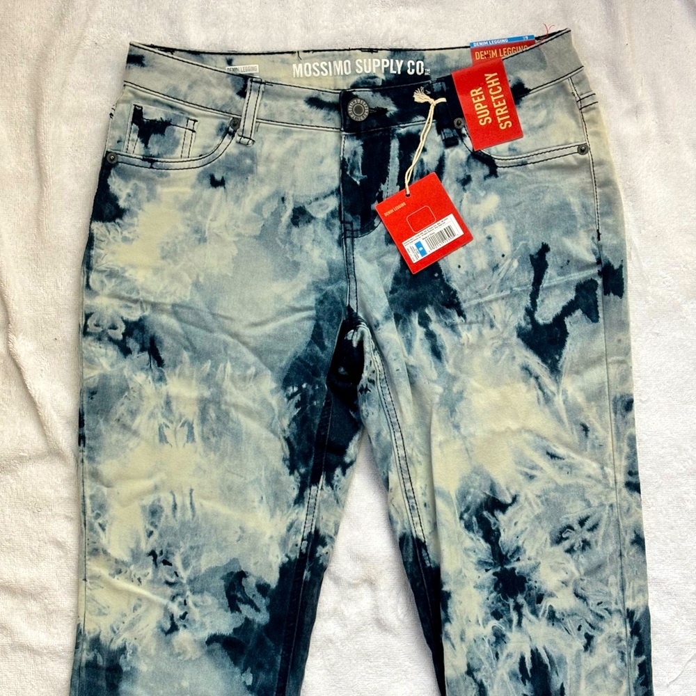Stretchy Tie Dye Blue Jeans BRAND NEW Size US 9 (Large) Great Condition